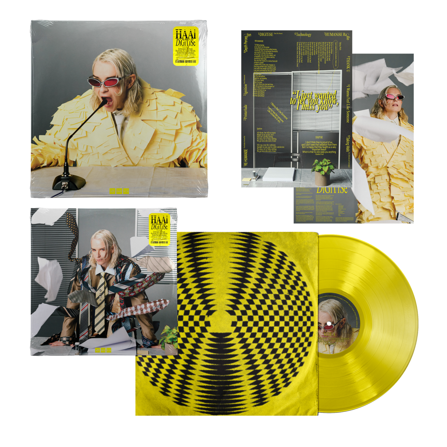 HAAI - DIGITISE : YELLOW VINYL - LP