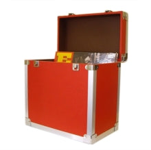 RECORD CARRYING CASE - 50 LP RECORD CARRY CASE : RED - ACC