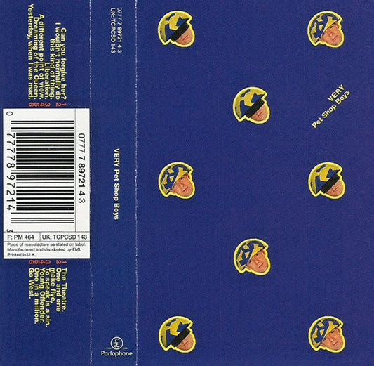 PET SHOP BOYS - VERY (CASSETTE) - CS