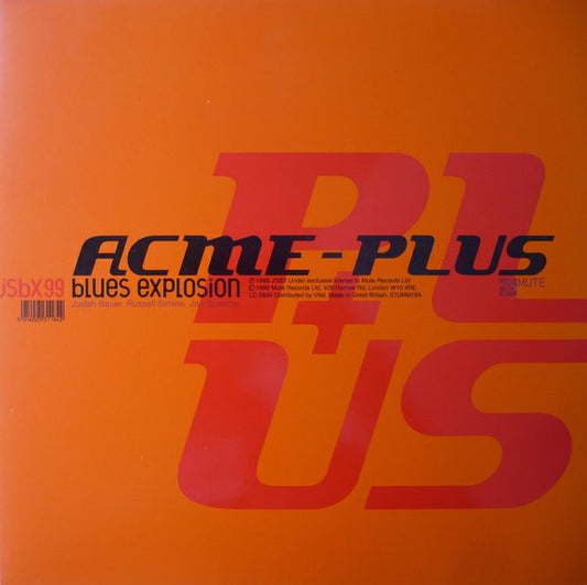 SPENCER, JON BLUES EXPLOSION - ACME PLUS  (UK 2LP) - LP