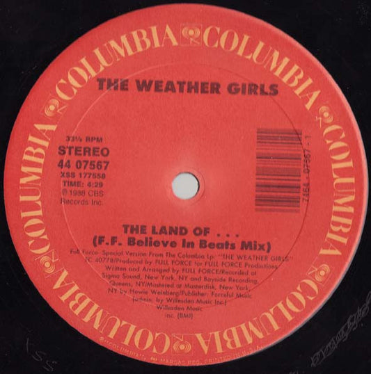 WEATHER GIRLS - LAND OF THE BELIEVER (US 12") - 12