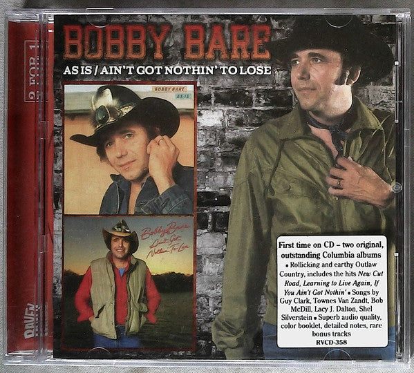 BARE, BOBBY - AS IS / AINT GOT NOTHIN' TO LOSE + 4 - CD