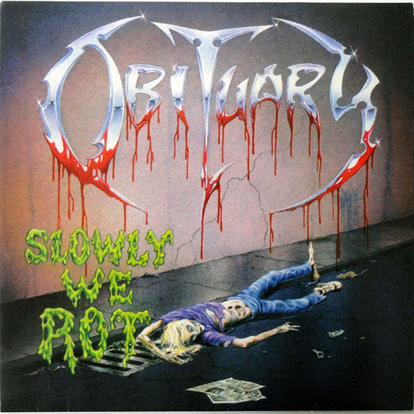 OBITUARY - SLOWLY WE ROT + 2: SPLATTER VINYL - LP