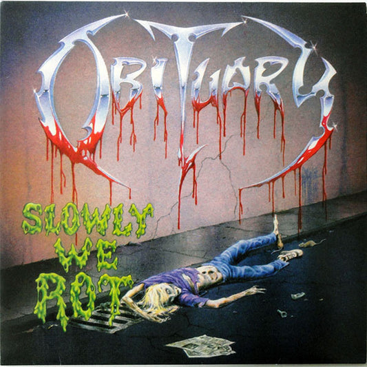 OBITUARY - SLOWLY WE ROT + 2: SPLATTER VINYL - LP