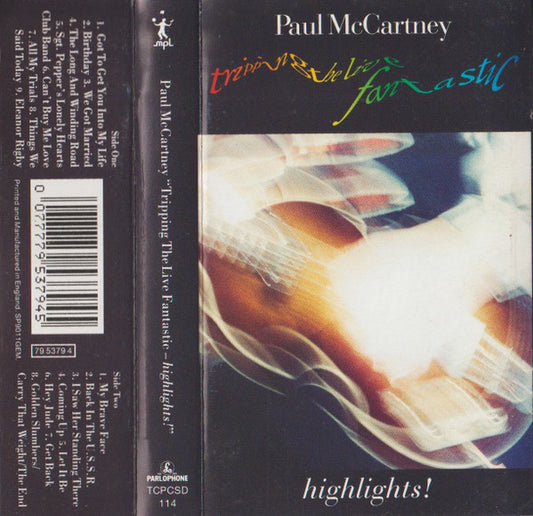MCCARTNEY, PAUL - TRIPPING THE LIVE FANTASTIC (CASSETTE) - CS