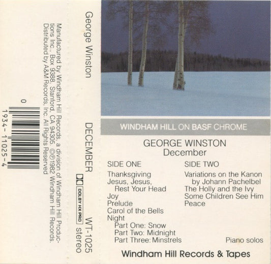 WINSTON, GEORGE - DECEMBER (CASSETTE) - CS