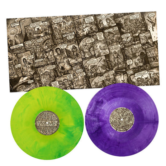 TEENAGE MUTANT NINJA TURTLES (1990) - SOUNDTRACK : GREEN / YELLOW & PURPLE - LP