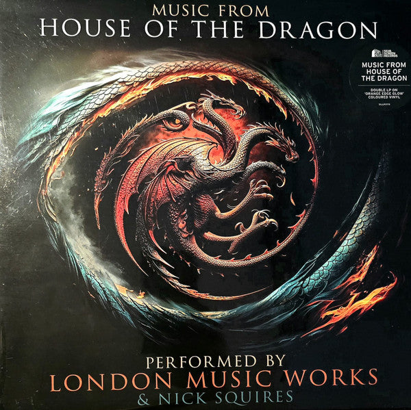 HOUSE OF THE DRAGON : MUSIC FROM ... - SOUNDTRACK : ORANGE EDGE GLOW 2LP SET - LP