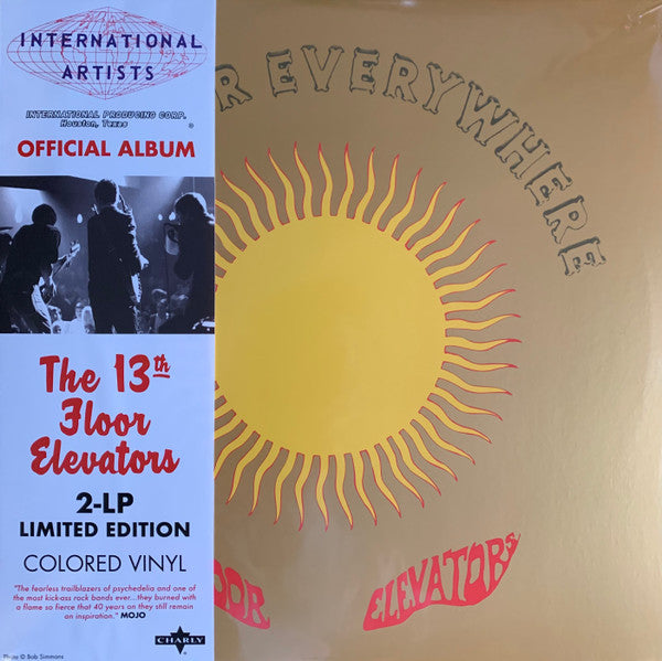 13TH FLOOR ELEVATORS - EASTER EVERYWHERE: 2LP CLEAR CREAM W/RED - LP