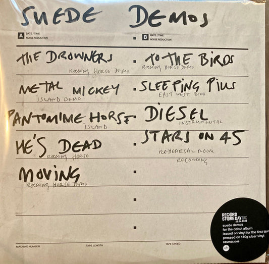SUEDE - SUEDE DEMOS: CLEAR VINYL - LP
