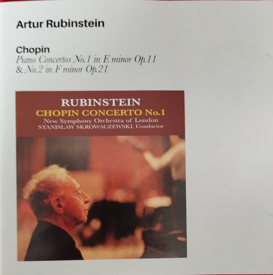 RUBINSTEIN, ARTHUR - CHOPIN: PIANO CONCERTOS NO. 1 & NO. 2 - CD