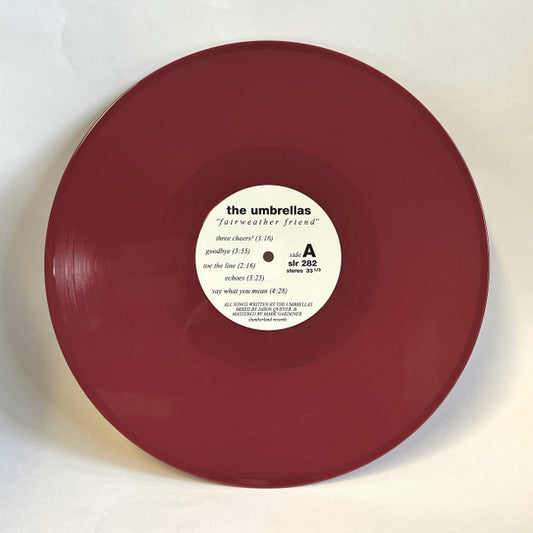 UMBRELLAS - FAIRWEATHER FRIEND : WINE RED VINYL - LP