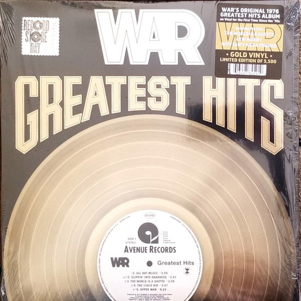 WAR - GREATEST HITS : GOLD VINYL REMASTER - LP