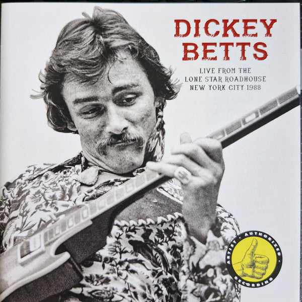 BETTS, DICKEY - LIVE FROM THE LONE STAR ROADHOUSE : 2CD - CD