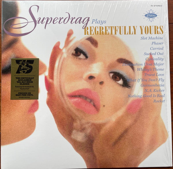 SUPERDRAG - REGRETFULLY YOURS : OPAQUE PINK VINYL - LP