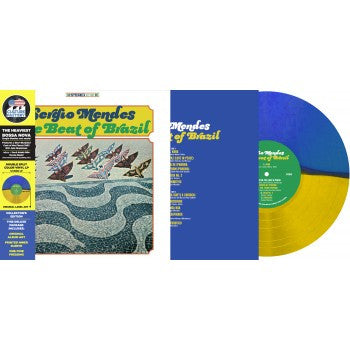 MENDES, SERGIO - BEAT OF BRAZIL : YELLOW/BLUE SPLIT - LP