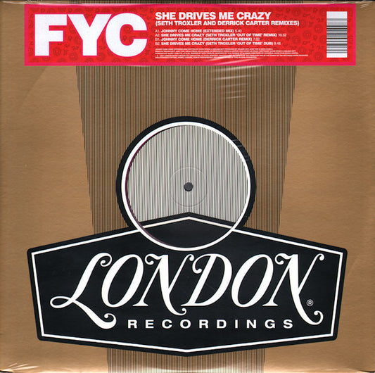 FINE YOUNG CANNIBALS - SHE DRIVES ME CRAZY : SETH TROXLER REMIX - 12