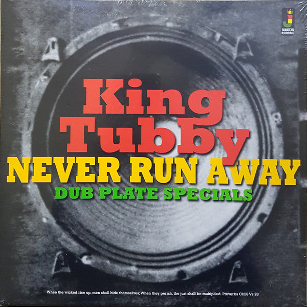 KING TUBBY - NEVER RUN AWAY : DUB PLATE SPECIALS - LP
