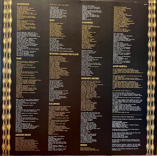 GURRUMUL - BANBIRRNGU : ORCHESTRAL SESSIONS - LP