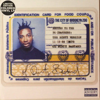 OL DIRTY BASTARD - RETURN TO THE 36 CHAMBERS : 2LP SET - LP