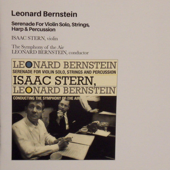 BERNSTEIN, LEONARD - SERENADE FOR VIOLIN SOLO, STRINGS, HARP - CD