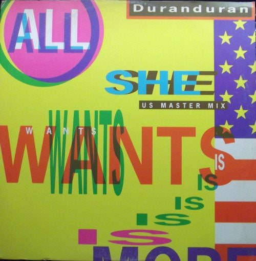 DURAN DURAN - ALL SHE WANTS (UK 12") - 12