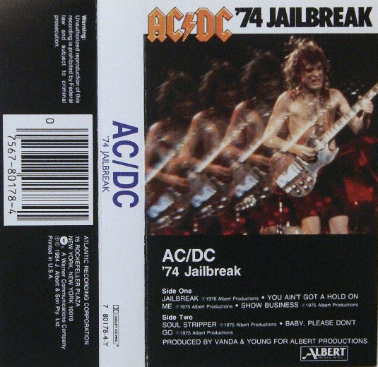 AC/DC - '74 JAILBREAK (CASSETTE) - CS