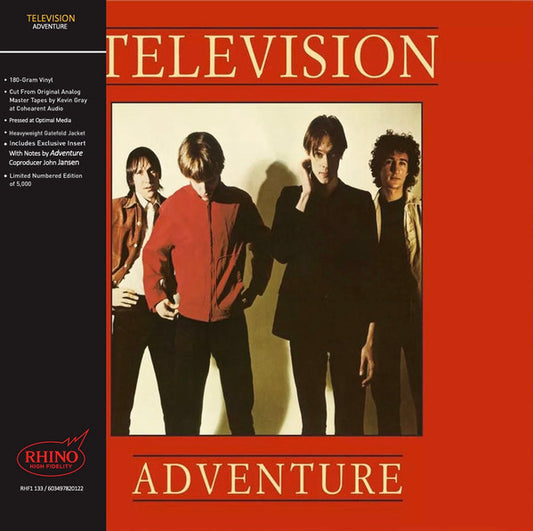 TELEVISION - ADVENTURE : RHINO HIGH FIDELITY (2025) - LP