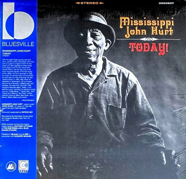 HURT, MISSISSIPPI JOHN - TODAY! : BLUESVILLE ACOUSTIC SOUNDS - LP