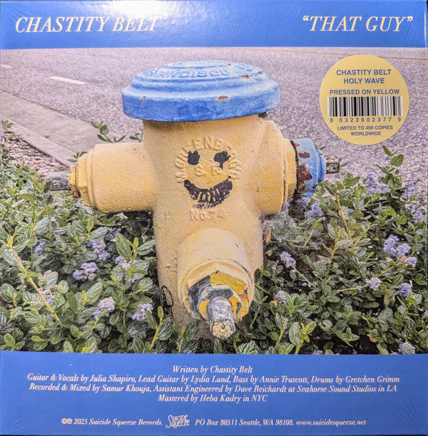 CHASTITY BELT / HOLY WAVE - THAT GUY / TIME CRISIS TOO: YELLOW VINYL - 7