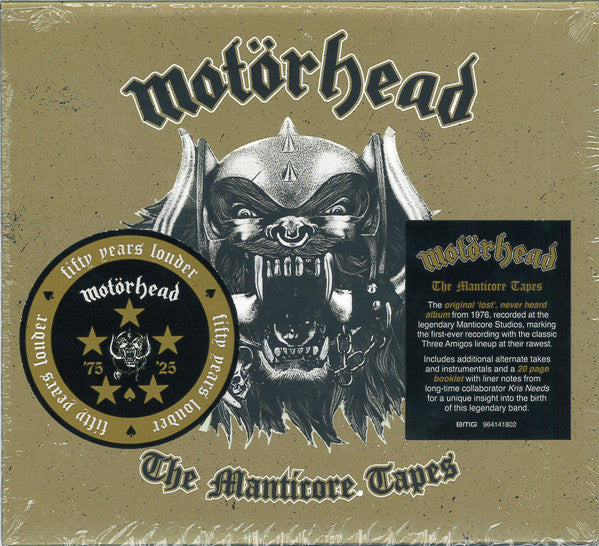 MOTORHEAD - MANTICORE TAPES - CD