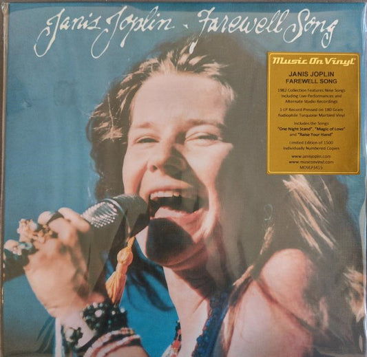JOPLIN, JANIS - FAREWELL SONG : TURQUOISE MARBLE VINYL - LP