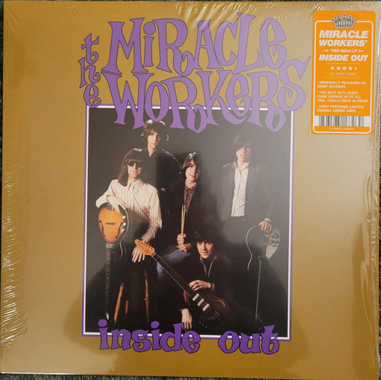 MIRACLE WORKERS - INSIDE OUT: ORANGE/BLACK SWIRL - LP