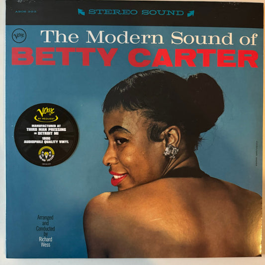 CARTER, BETTY - MODERN SOUND OF ... : 180-GRAM VINYL - LP