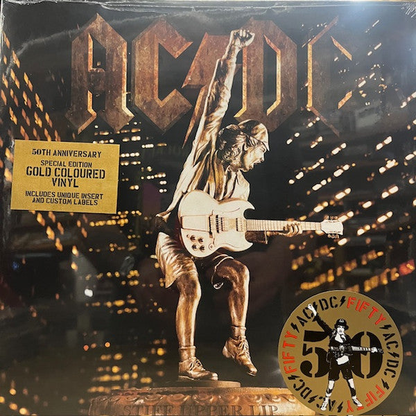 AC/DC - STIFF UPPER LIP : GOLD VINYL - LP