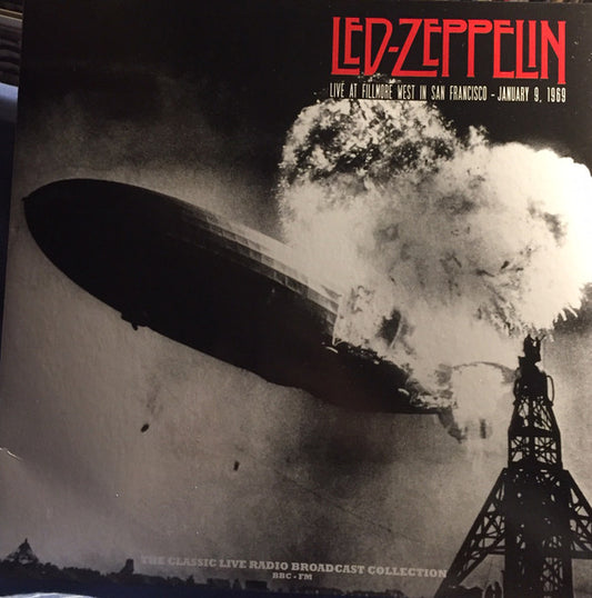 LED ZEPPELIN - LIVE AT FILLMORE WEST 1969 : RED VINYL - LP