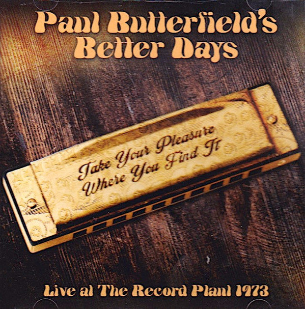 BUTTERFIELD, PAUL - LIVE AT THE RECORD PLANT 1973 - CD