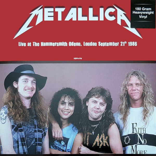 METALLICA - LIVE AT THE HAMMERSMITH ODEON 1986 : RED - LP