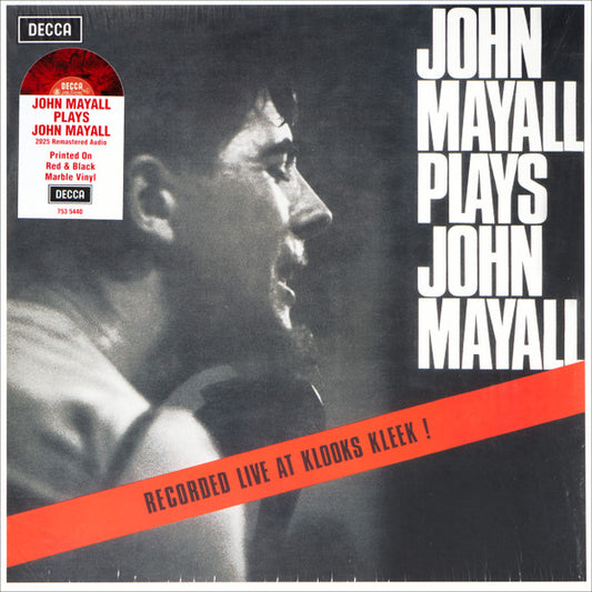 MAYALL, JOHN  / BLUESBREAKERS - PLAYS JOHN MAYALL : RED/BLACK MARBLE - LP