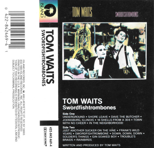 WAITS, TOM - SWORDFISHTROMBONES (CASSETTE) - LP