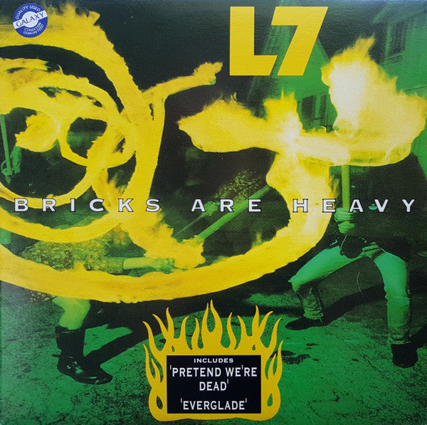 L7 - BRICKS ARE HEAVY : AUST.COLOURED VINYL - LP