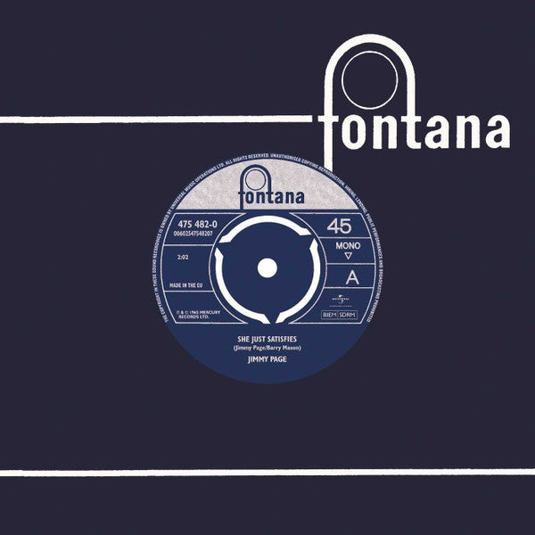 PAGE, JIMMY - SHE JUST SATISFIES B/W KEEP MOVING [7''] - 7