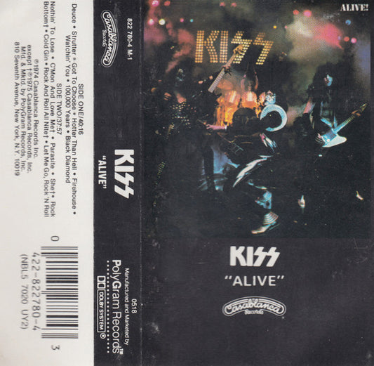 KISS - ALIVE 1 (CASSETTE) - CS