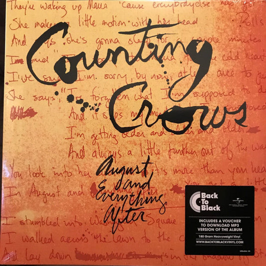 COUNTING CROWS - AUGUST & EVERYTHING AFTER : 2LP SET - LP
