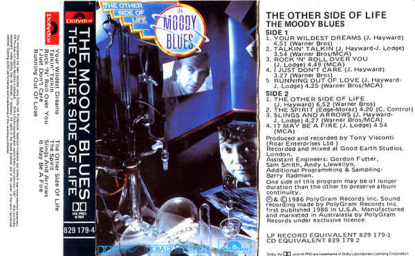 MOODY BLUES - OTHER SIDE OF LIFE (CASSETTE) - CS