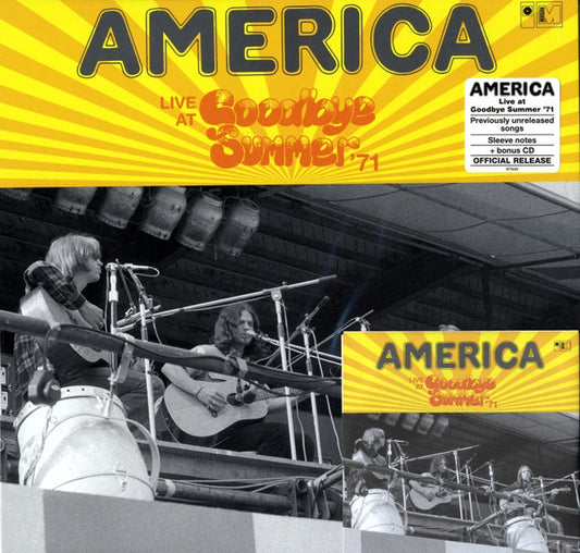 AMERICA - LIVE AT GOODBYE SUMMER '71 + CD - LP