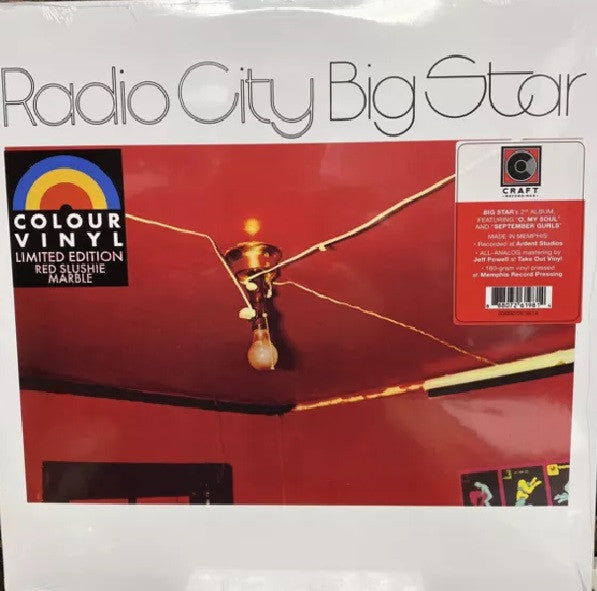 BIG STAR - RADIO CITY : RED & WHITE SWIRL - LP