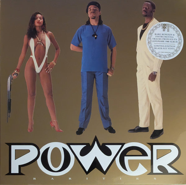 ICE-T - POWER RARITIES : BLACK ICE + SPLATTER - LP