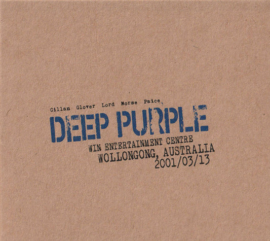 DEEP PURPLE - LIVE IN WOLLONGONG 2001 : 2CD DIGIPAK - CD