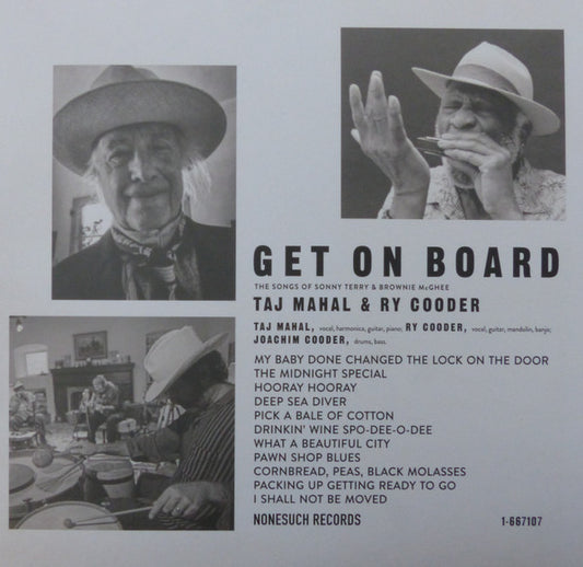 MAHAL, TAJ & RY COODER - GET ON BOARD - LP